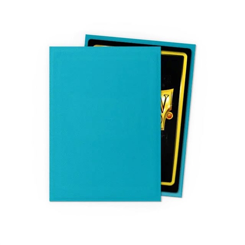 Dragon Shield - Matte Turquoise Sleeves - Standard Sleeves (100 stk) - Plastiklommer